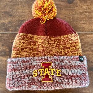 47 Brand Red and Yellow Knit Beanie